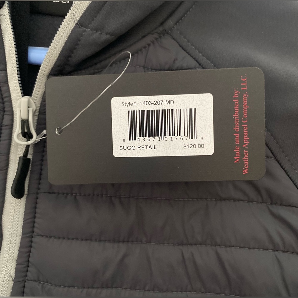 THE WEATHER CO. WOMENS Black and Gray Hooded Jacket - Picture 13 of 15